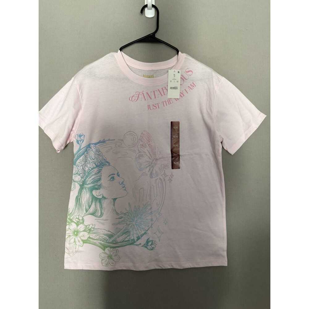 Wicked Girls Graphic Short Sleeve Shirt 14 XL Pink Let your Dreams Take Flight